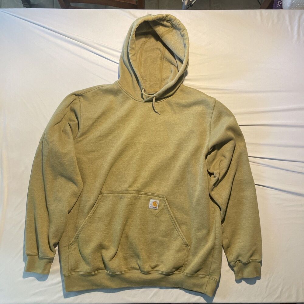VTG Carhartt Hoodie Mens L Pullover Sweatshirt Hooded Workwear
